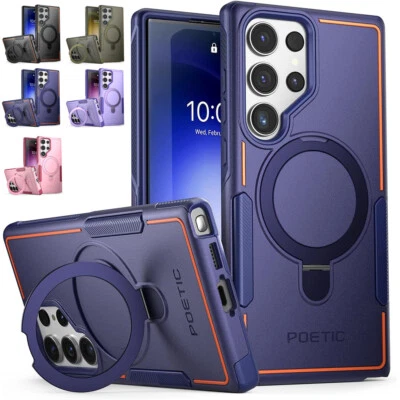 For Samsung Galaxy S23 Ultra /S22 Ultra Case W/Magnetic Built-Inkickstand Cover - Image 1 of 4