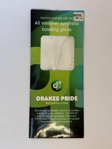 Drakes Pride All Weather Synthetic Bowls Glove - White - Mens - XL Left Hand - Picture 1 of 2