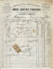 Clermont-Ferrand (63) Facture 1896 Jouffret-Fonbonne.cotons et laines.