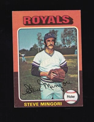 1975 Topps Mini Steve Mingori #544 Kansas City Royals - Image 1 of 2