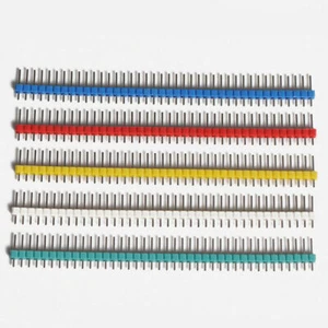 12pcs 2.54mm 1x40Pin Male Single Row Pin PCB Header 6-Color,Arduino Raspberry Pi - Picture 1 of 5