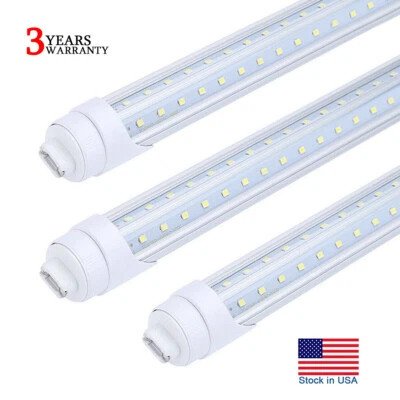 T8 8FT R17D HO Led Tube Light Bulbs 8 Foot 45W 65W 90W 8' Led Shop Light 6000K - Image 1 of 4