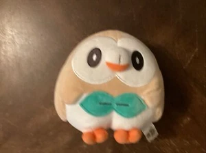 Pokemon Center Rowlet 2017 Original Plush 7" Stuffed Toy Doll Owl - Picture 1 of 4