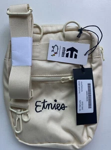 Etnies Womens Satchel Bag Beige Sheep Natural With Flowers Small - Picture 1 of 3
