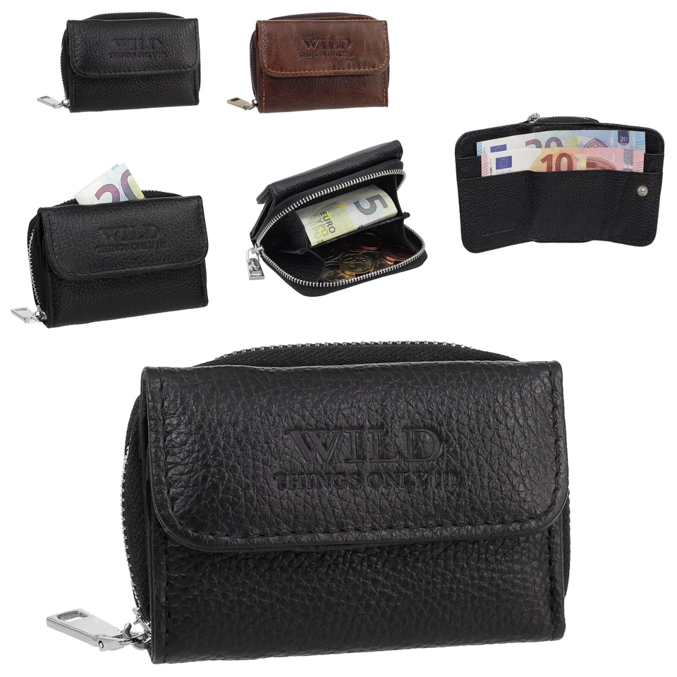 Mini men's wallet leather women's wallet wild mini purse party wallet 5510 - Image 1 of 1