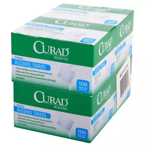 CURAD CUR45585RB Alkoholvorbereitungspads 400 Stück in 4 Boxen MITTLERE VORBEREITUNGSPADS NEU - Bild 1 von 2