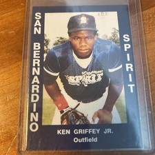 Ken Griffey jr San Bernardino spirit RC 1988