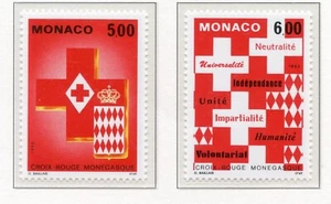 PHOTO CONTRACTUELLE / TIMBRE MONACO NEUF N° 1906/1907 ** CROIX ROUGE MONEGASQUE - Photo 1/1