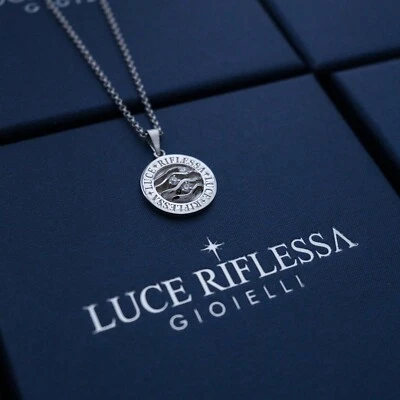 Ciondolo Luce Riflessa Argento 925 con catena in Argento 925 da 45 cm - Immagine 1 di 4