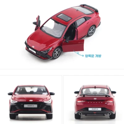 Hyundai Motor Car [Elantra Avante N] Diecast 1:38 Scale Miniature Toy - Image 1 of 4
