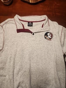 Florida State Seminolen Pullover Erwachsene groß grau geknöpft gestrickt Herren - Bild 1 von 3