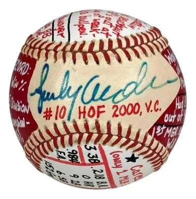 Sparky Anderson Signed ONL Baseball Hand-Painted 1/1 (JSA) - Image 1 of 4