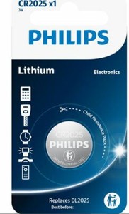 PHILIPS Branded CR2025 BR2025 3V Lithium Coil Cell Batteries Battery Long Expiry