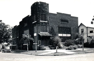 Sanford Florida FL Erste Presbyterianische Kirche Echtfoto Postkarte - Bild 1 von 3