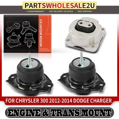 3x Engine Motor & Transmission Mount for Chrysler 300 2012-2014 Dodge Charger - Image 1 of 4
