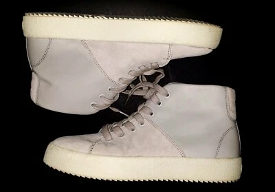 Kendall & Kylie Dylan 2 Gris Claro Cuero y Gamuza Botines Altos Zapatillas Foto 1 de 4