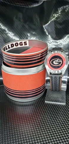 Georgia Bulldogs NCAA Custom Leather Band Wrist Watch by FOSSIL Cover