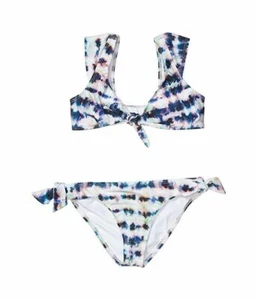 Splendid 266889 Kids Going Coastal Bralette Side Tie Swim Set Size 7 - Picture 1 of 2