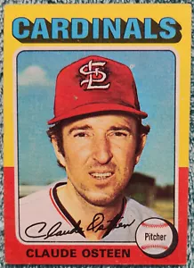 Claude Osteen St. Louis Cardinals 1975 Topps Mini Baseball Card #453 Ex - Picture 1 of 2