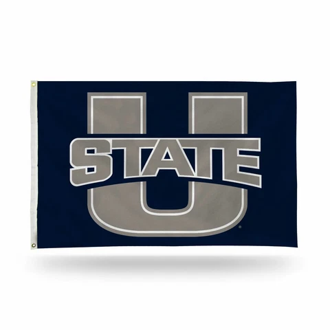 Utah State Aggies 3X5 Indoor Outdoor Banner Flag with grommets for hanging Cover