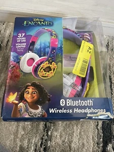 Disney Encanto eKids Bluetooth Wireless Over Ear Kids Headphones - Purple - Picture 1 of 3
