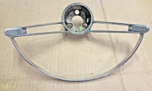 ORIGINAL GM 1962-63 Chevy Corvair Horn Ring Steering Wheel Chrome OEM 4 - Picture 1 of 4
