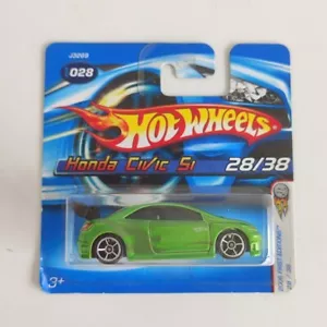Honda Civic Si 2006 #028 Hot Wheels tarjeta corta verde - Imagen 1 de 2