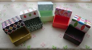 Japanese Mini Origami gift box made with high quality Washi paper ×5, Handmade 