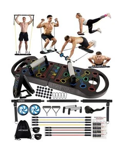 HOTWAVE Push Up Board Fitness, Portable Foldable 20 in 1 Push Up Bar at Home ... - Picture 1 of 6