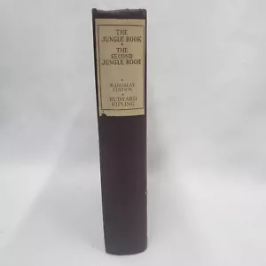 Mandalay Edition Rudyard Kipling 1927 The Jungle Book The Second Jungle Book HC - Foto 1 di 14
