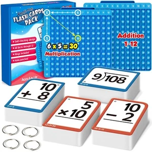 Torlam Math Flash Cards + Math Board, Multiplication Flash Card Times Table C... - Picture 1 of 7