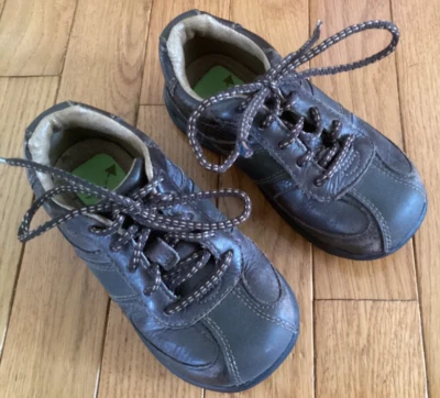 Stride Rite Toddler Tech Boys 8.5 Little Kid Brown Leather Oxford Sneaker Shoes - Image 1 of 4