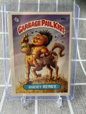Vintage Garbage Pail Kids Card Series 3 #86a HORSEY HENRY  Gloss Checklist Back