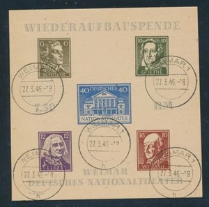 SBZ Block 3 Bay gestempelt Fotoattest BPP (2300.-Euro) - Bild 1 von 1