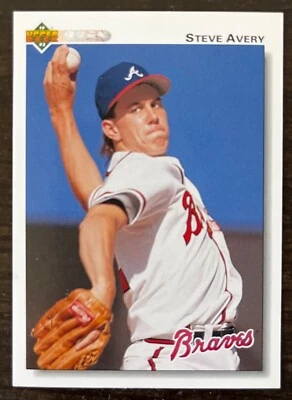 1992 Upper Deck #475 Steve Avery Atlanta Braves MLB Major League Baseball Card - Image 1 of 2