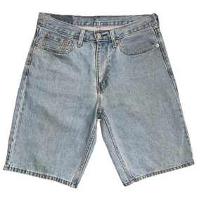 Levis Mens Denim Shorts Size 31 Blue Jeans 469 Medium Wash Cotton 11" inseam - Picture 1 of 5