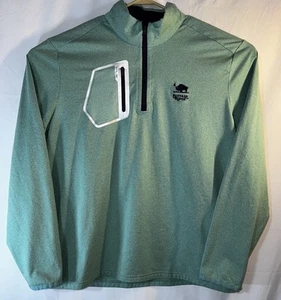 RLX Polo Ralph Lauren Stretch Jersey 1/4Zip Golf Top Jacket green Size XXL TTG - Picture 1 of 9