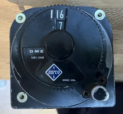 Narco DME Vintage Aircraft Instrument 24V - Image 1 of 4