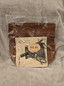 Vintage NOS 1970s Lady's Pride Pouch Tote Leather  NEW WITH TAG - Picture 1 of 3