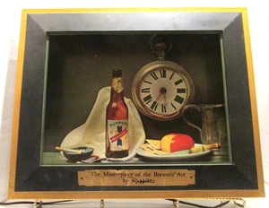 Knickerbocker Beer Shadow Box Light Up Sign / Clock Ruppert Brewery New York NY - Picture 1 of 8