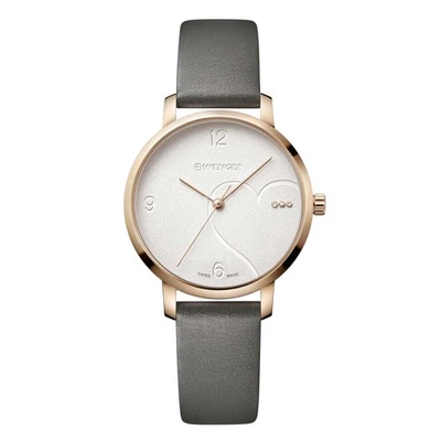 Reloj para mujer Wenger Metropolitan Donnissima esfera blanca correa gris 01.1731.111 Foto 1 de 2