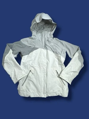 Chaqueta con capucha impermeable The North Face para mujer M HyVent blanca solo con carcasa de esquí Foto 1 de 4