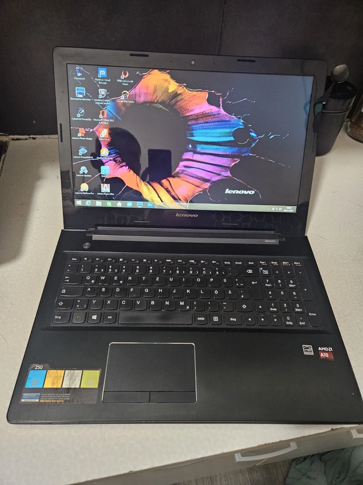 NOTEBOOK LENOVO IDEAPAD Z50-75 AMD A10-7300 8GB RAM 1TB HD WIFI WEBCAM - Bild 1 von 4