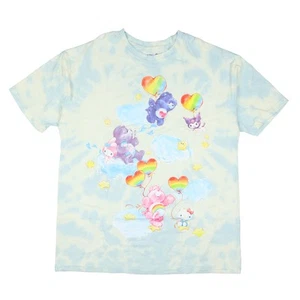 Hello Kitty and Friends x Care Bears T-Shirt Friends Unite Women's Tie-Dye Tee L - Picture 1 of 4