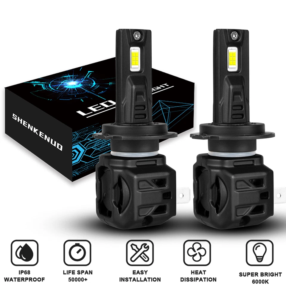 H7 LED Headlight For Saab 9-5 2000 Onwards Halogen 1:1 NEW - image 1 of 4