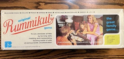 Vtg Rummikub Game 1978 Complete Faux Wood Box Original Packaging Made In Isreal - Image 1 of 4
