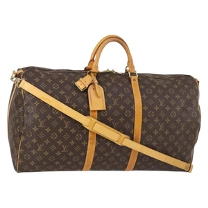 LOUIS VUITTON Monogram Keepall Bandouliere 60 Boston Bag M41412 LV Auth 144241 - Picture 1 of 24