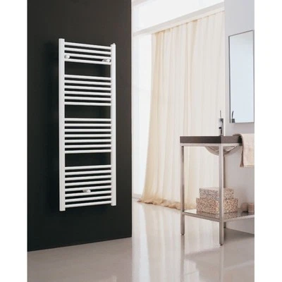 Sèche-Serviettes Eau Chaude 850W ALTERNA Priméo 2 Vertical Mural Blanc - 3551909 - Photo 1/3