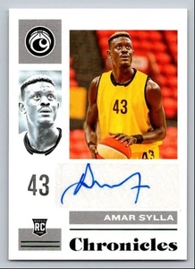 2021-22 BASKETBALL AMAR SYLLA ROOKIE AUTO FILOU OOSTENDE #CR-ASY - Picture 1 of 2