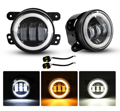 PAIR 4"INCH Bumper Fog Light Driving Lamps For Lincoln Navigator 2007 2008-2014 - Image 1 of 4